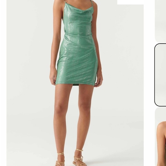 NWT Ba&sh Tanisha mini slip dress 1  size 4 - Picture 4 of 12